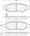 StopTech Street Select Brake Pads w/Hardware - Rear