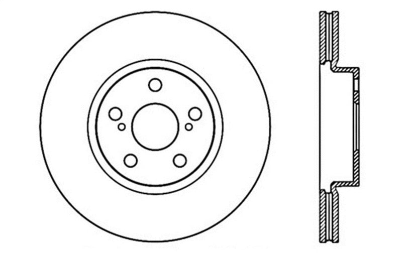 StopTech Drilled Sport Brake Rotor