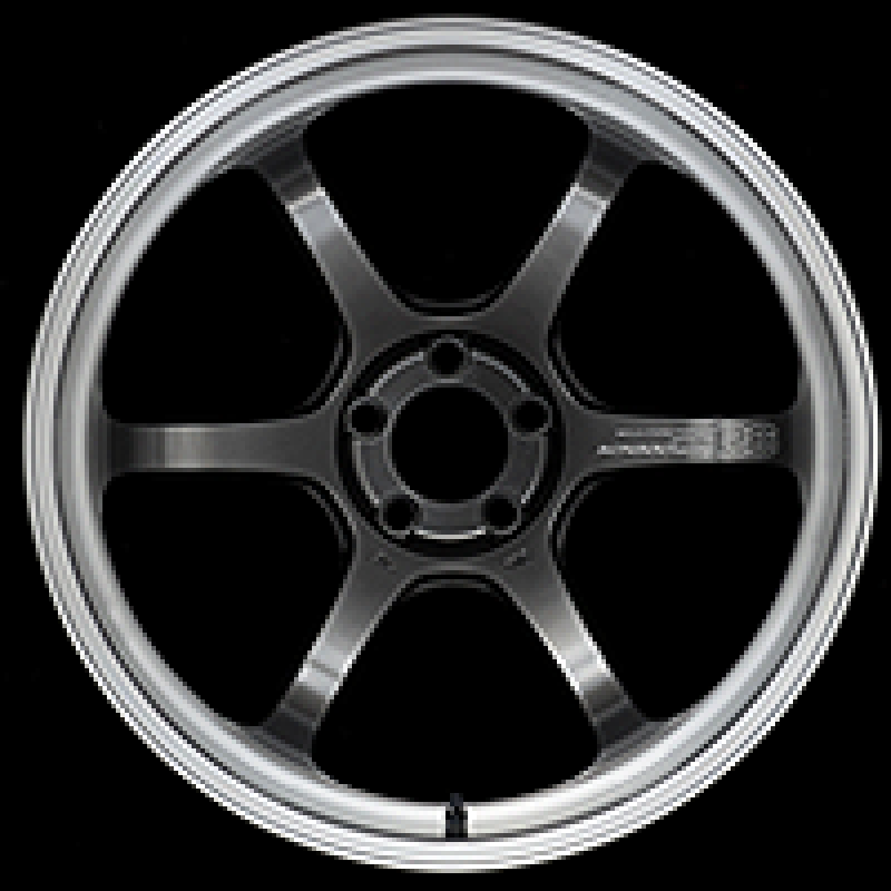 Advan R6 18x8.5 +45 5-112 Machining & Racing Hyper Black Wheel