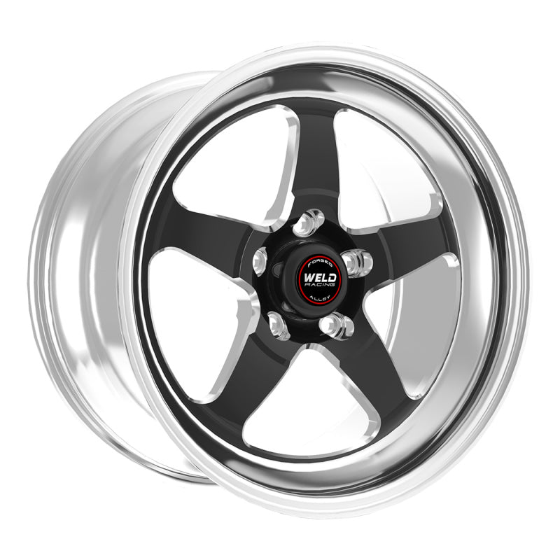 Weld S71 18x10.5 / 5x4.5 BP / 6.2in. BS Black Wheel (Medium Pad) - Non-Beadlock