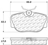 StopTech 87-93 Saab 900 Street Select Brake Pads Front - Rear