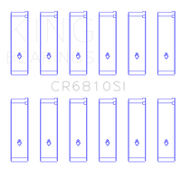 King Engine Bearings Chrysler 215 (Size .026) Connecting Rod Bearings (Set of 6)