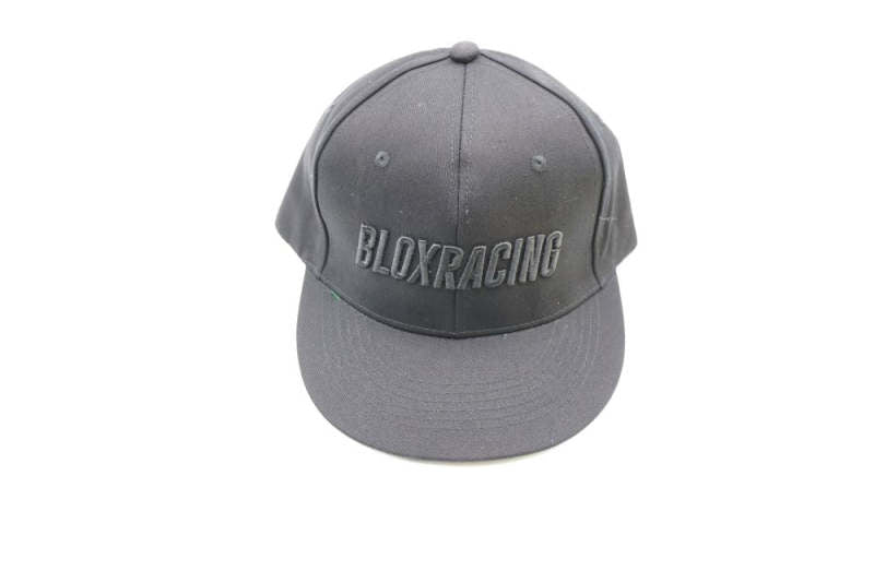 BLOX Racing Snapback Cap Black with Black Logo - Blox Racing - New Style Flat Bill