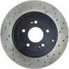 StopTech Power Slot 10-13 Hyundai Genesis Coupe Track & R-Spec Rear Left Drilled Rotor