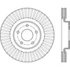 StopTech 13-15 Nissan Pathfinder Slotted Front Left Rotor
