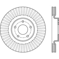 StopTech 13-15 Nissan Pathfinder Slotted Front Left Rotor