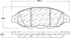 StopTech 13-19 Nissan Pathfinder Street Select Brake Pads - Front