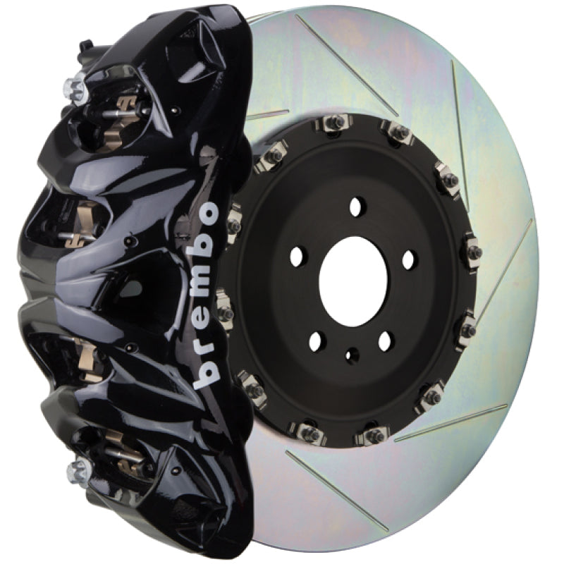 Brembo 13-18 S6/13-18 S7/14-18 RS7 Front GT BBK 8 Piston Cast 412x38 2pc Rotor Slotted Type1-Black