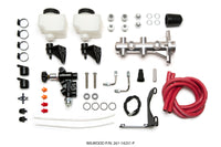 Wilwood Tandem Remote M/C Kit w L/H Bracket & Prop Valve - 1in Bore Ball Burnished