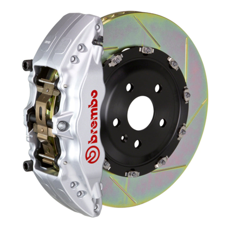 Brembo 08-17 A5/08-17 S5/09-16 A4/09-16 S4 Fr GT BBK 6Pist Cast 380x34 2pc Rotor Slot Type1-Silver