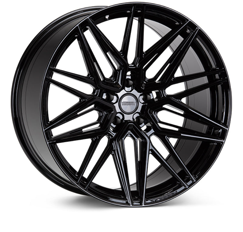 Vossen HF-7 20x10 / 5x120 / ET45 / Deep Face / 72.56 - Gloss Black Wheel