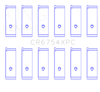 King Engine Bearings Toyota2JZGE/2JZGTE 3.0L pMaxKote Performance Rod Bearing Set - Size STD