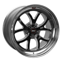 Weld S76 18x9 / 5x4.75 BP / 4.1in. BS Black Wheel (High Pad) - Non-Beadlock