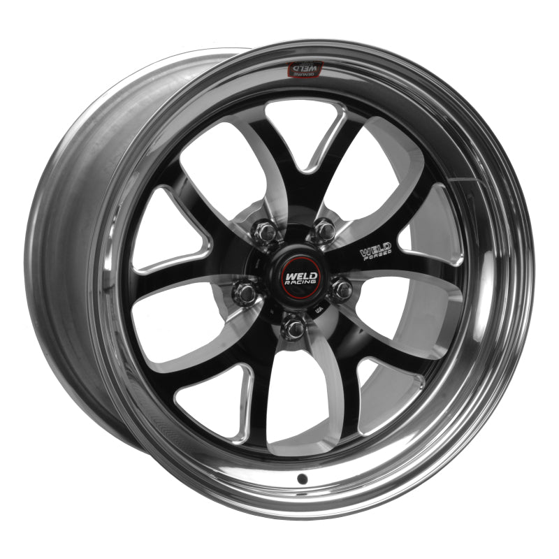 Weld S76 18x12 / 5x4.75 BP / 7.2in. BS Black Wheel (Low Pad) - Non-Beadlock