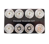 NRG M Style Fender Washer Kit TI Series M6 Bolts For Metal (Silver Washer/Silver Screw) - Set of 10