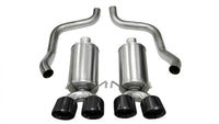 Corsa 2009-2013 Xtreme Axle-Back Exhaust w/Dual Black 3.5in Tips 09-13 Chevrolet Corvette C6 6.2L V8