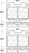 StopTech 93-99 Mitsubishi 3000GT Street Performance Rear Brake Pads