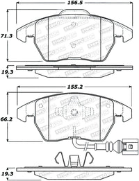 StopTech Sport Performance 11-17 Volkswagen Jetta Front Brake Pads