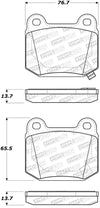 StopTech 03-06 Mitsubishi Lancer Sport Brake Pads w/Shims and Hardware - Rear