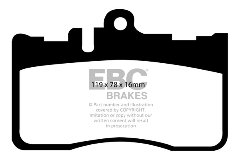 EBC 01-06 Lexus LS430 4.3 Greenstuff Front Brake Pads