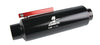 Aeromotive In-Line AN-12 Filter w/Shutoff Valve 100 Micron SS Element - Black Anodize Finish