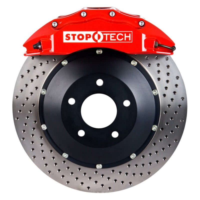 StopTech BBK 93-98 Toyota Supra Front ST-60 355x32 Red Drilled Rotors