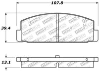 StopTech Performance 89-95 Mazda RX7 / 03-05 Mazda 6 Rear Brake Pads