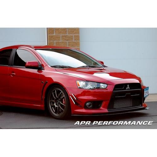 APR Performance -  Mitsubishi Evolution X with Stock Bumper Lip Front Wind Splitter 08+