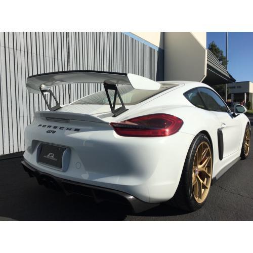 APR Performance - Porsche Cayman GT4 Factory Wing Extension Kit with Gurney Flap 15+