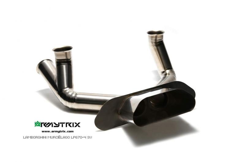 Armytrix Valvetronic Titanium Exhaust: Lamborghini Murcielago LP670-4 SV